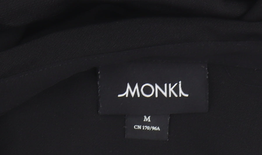 Monki Women's Black Shirt Dress M - Casual Elegance