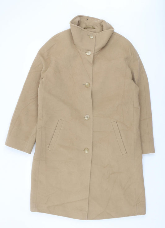 Womens UK Size 16 Marks and Spencer Beige Overcoat