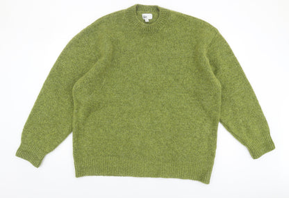 Next Men's Green Pullover Jumper XL Crew Neck