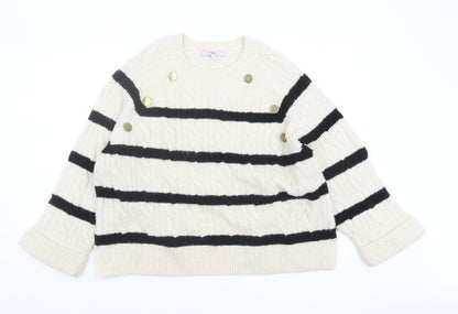 Womens UK Size L NEXT Ivory Pullover Jumper