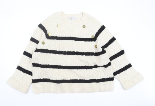 Womens UK Size L NEXT Ivory Pullover Jumper