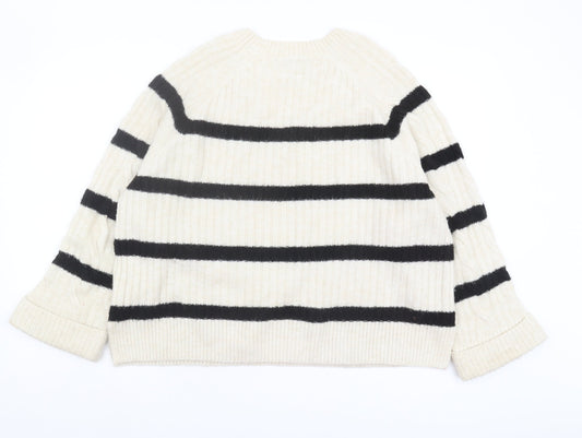Womens UK Size L NEXT Ivory Pullover Jumper