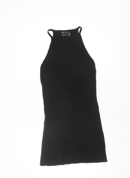ASOS Design Women's Black Knit Sleeveless Dress UK 10
