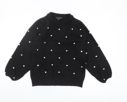 Womens UK Size 10 Dorothy Perkins Black Pullover Jumper