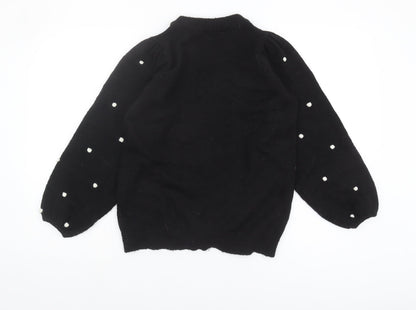 Womens UK Size 10 Dorothy Perkins Black Pullover Jumper