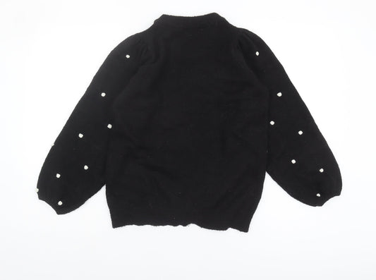 Womens UK Size 10 Dorothy Perkins Black Pullover Jumper