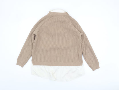 Womens UK Size 12 friends like these Beige Pullover Jumper