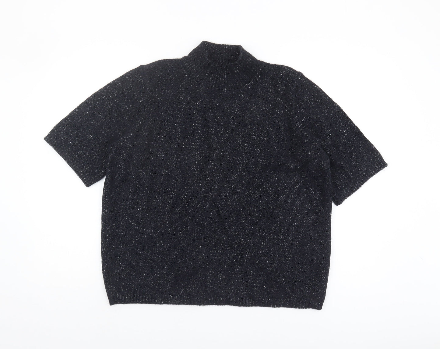 Womens UK Size L Marks and Spencer Black Pullover Jumper
