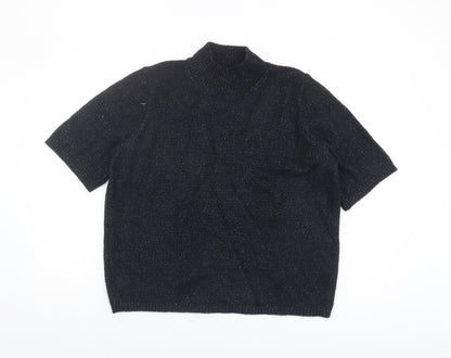 Womens UK Size L Marks and Spencer Black Pullover Jumper