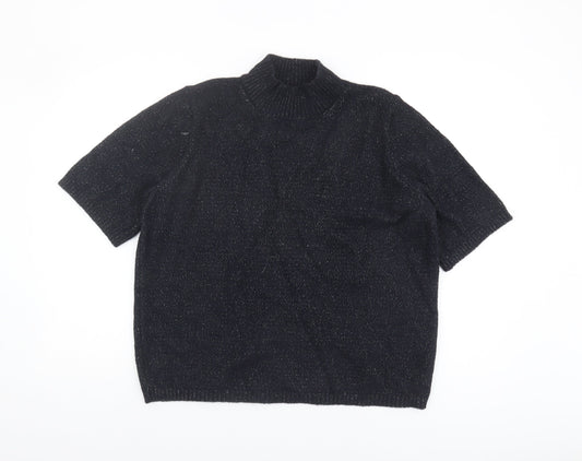 Womens UK Size L Marks and Spencer Black Pullover Jumper