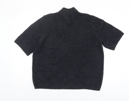 Womens UK Size L Marks and Spencer Black Pullover Jumper