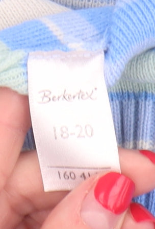 Womens UK Size 18-20 Berkertex Blue Pullover Jumper