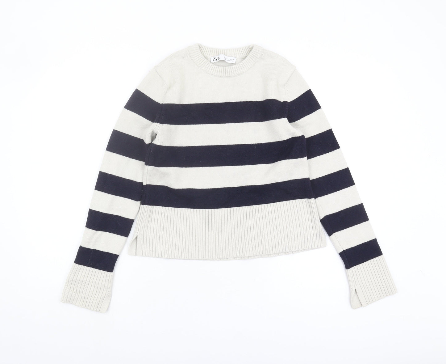 Womens UK Size M Zara Multicoloured Pullover Jumper