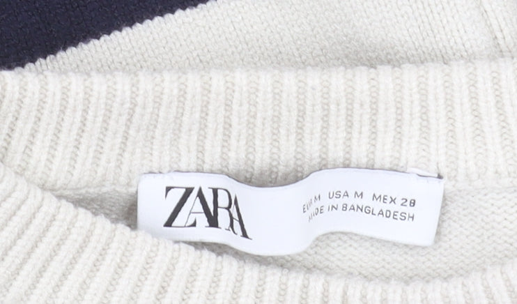 Womens UK Size M Zara Multicoloured Pullover Jumper