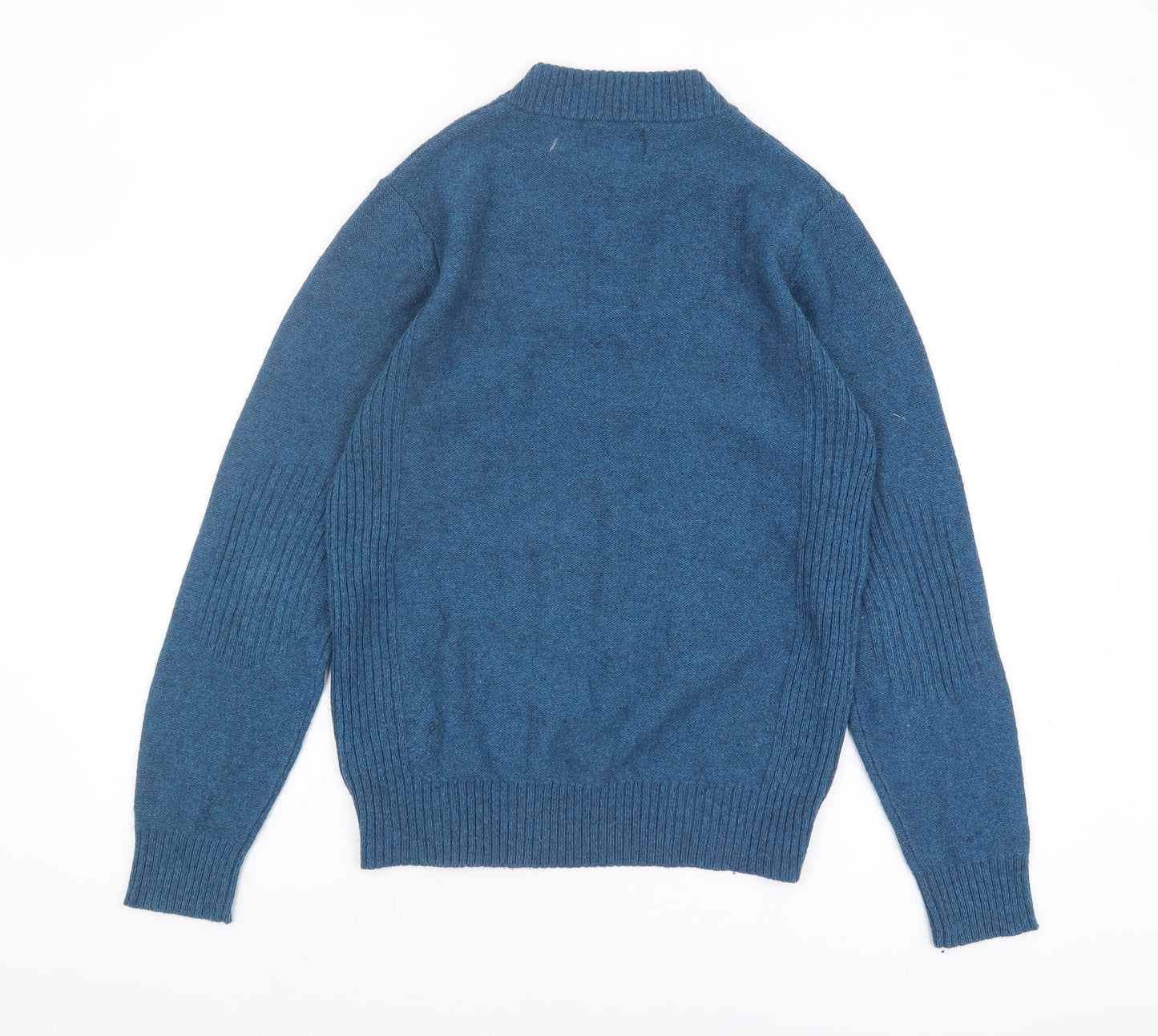 Womens UK Size S NEXT Blue Henley Jumper
