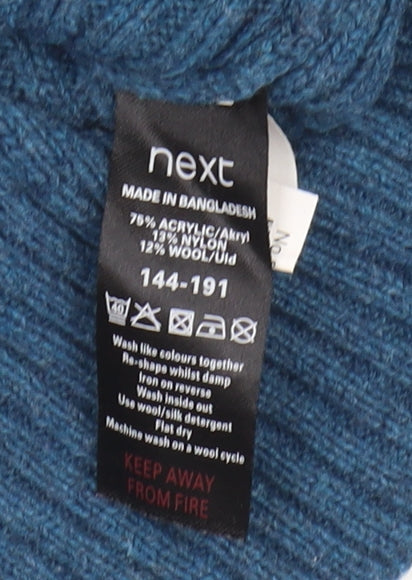 Womens UK Size S NEXT Blue Henley Jumper