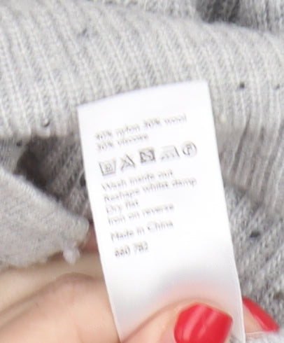 Womens UK Size 12 John Lewis Grey Cardigan Jumper