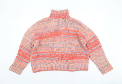 Womens UK Size S Bershka Multicoloured Pullover Jumper