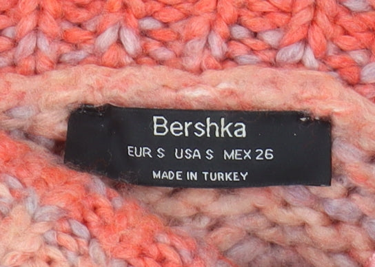 Womens UK Size S Bershka Multicoloured Pullover Jumper