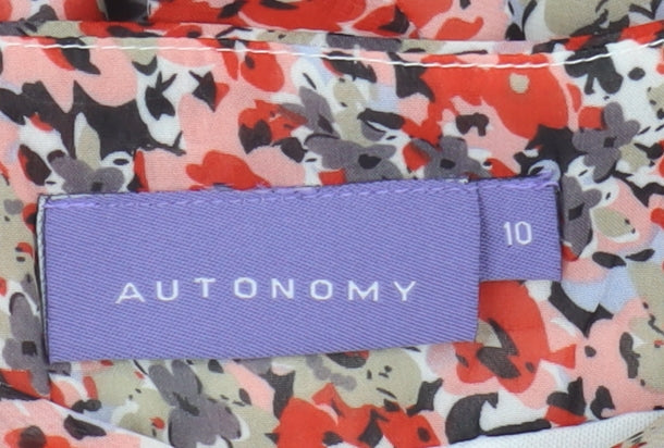 Autonomy Women's Floral Print Dress Size 10 Multicoloured