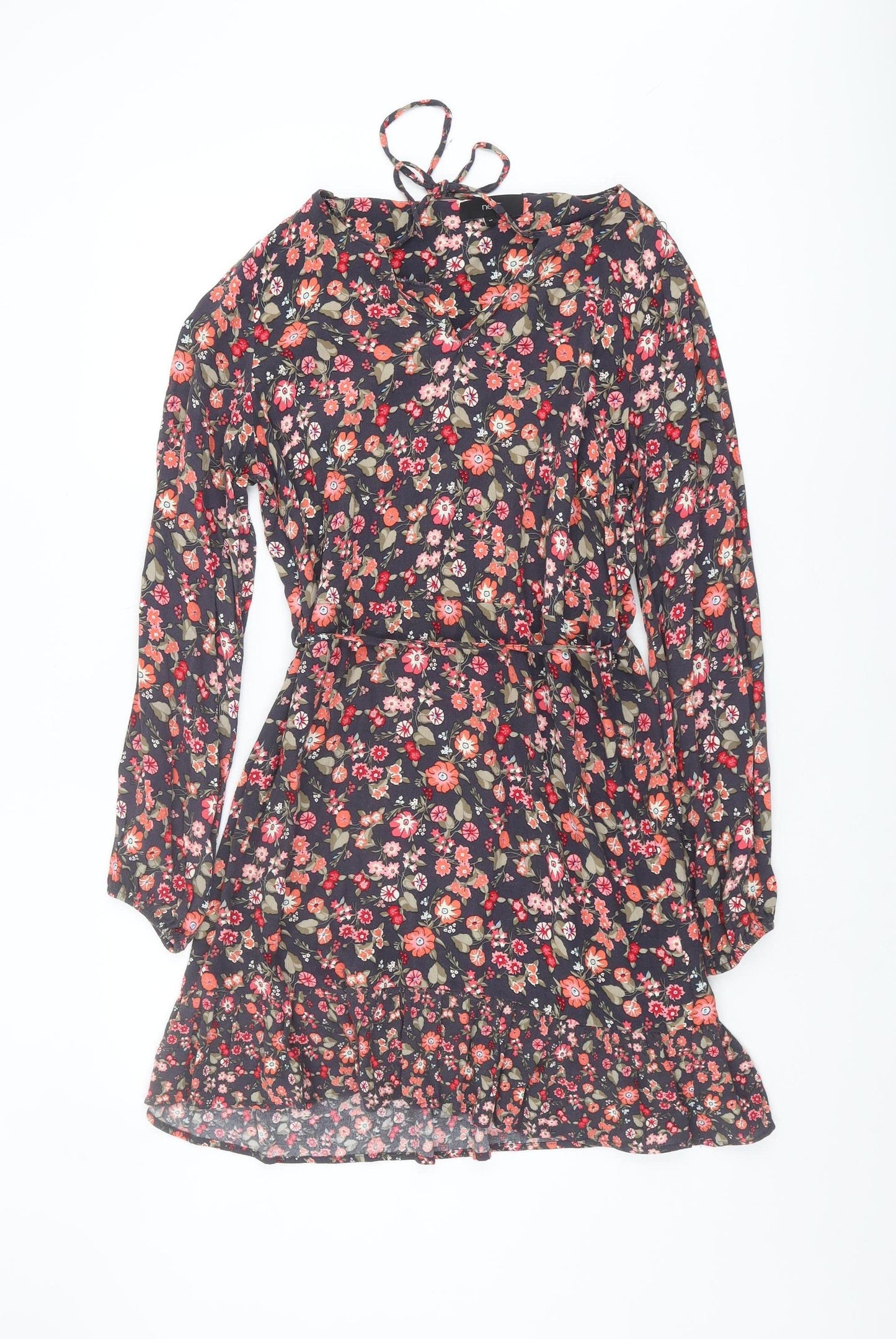 Next Women's Floral A-Line Short Dress Size 10