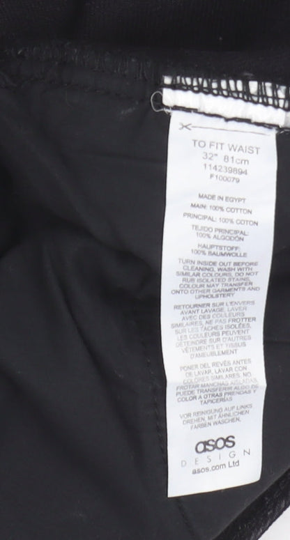 ASOS DESIGN Men's Black Chino Shorts - M