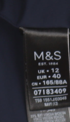 Marks and Spencer Women's Blue Blazer Size 12