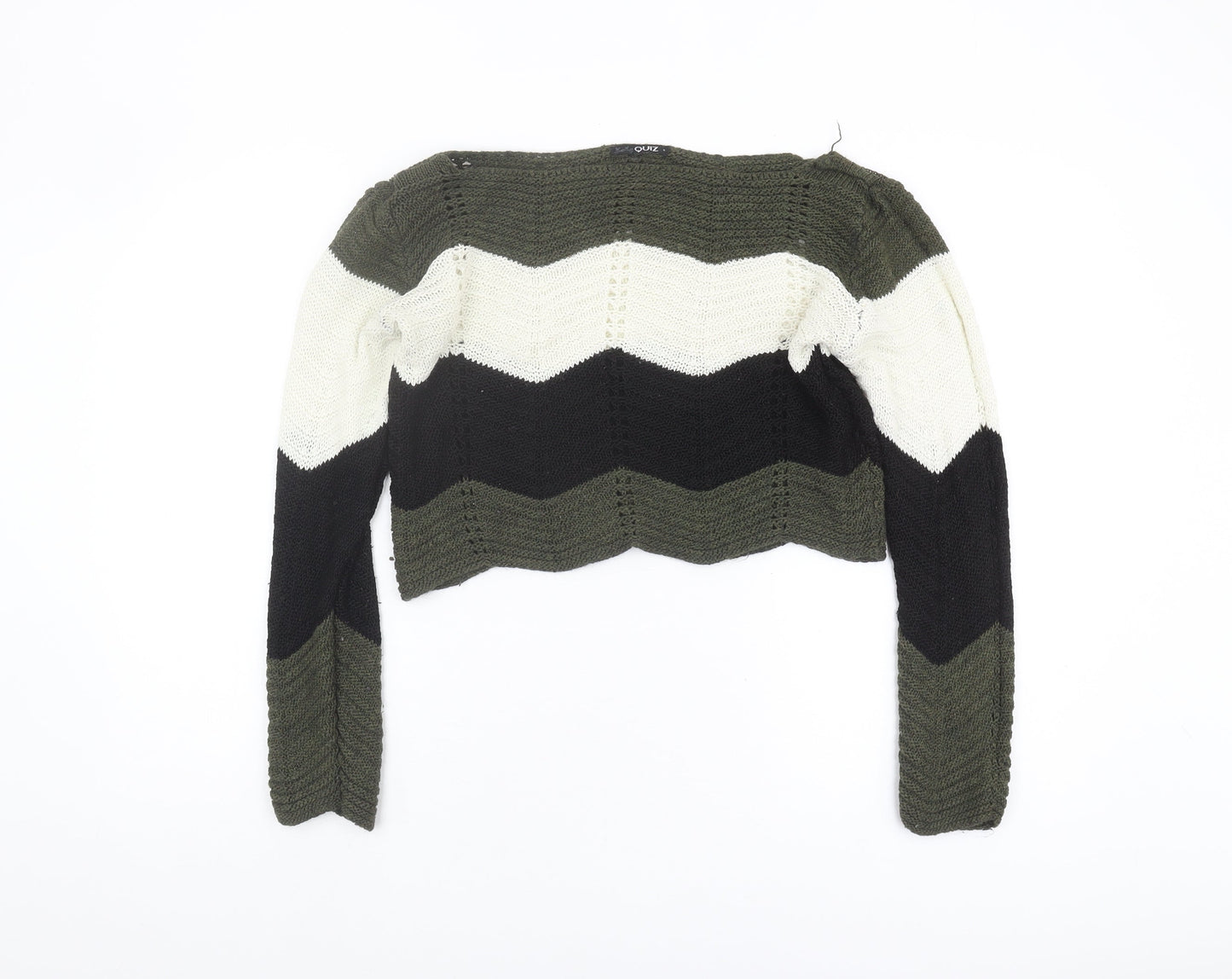 Womens UK Size S Quiz Multicoloured Pullover Jumper
