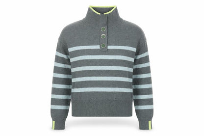 Womens UK Size S NEXT Grey Henley Jumper