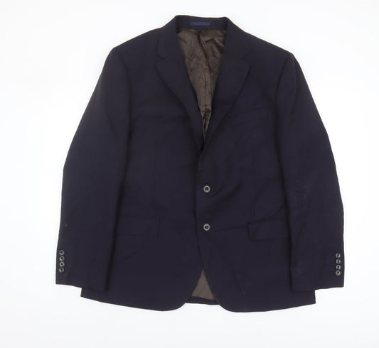 Mens UK Size 44 Marks and Spencer Regular Blue Suit Jacket