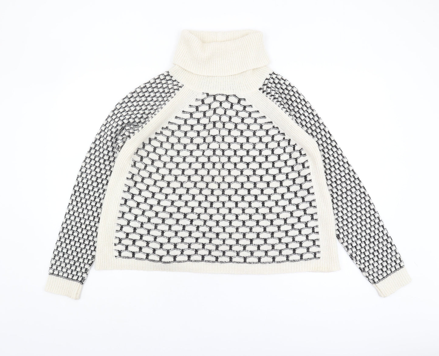 Womens UK Size 8 NEXT Ivory Pullover Jumper