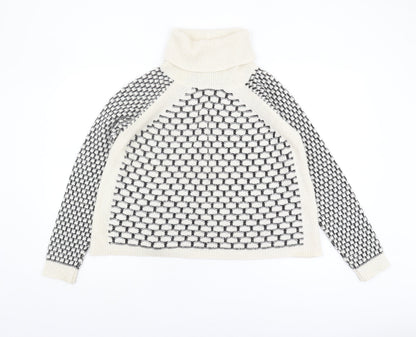 Womens UK Size 8 NEXT Ivory Pullover Jumper