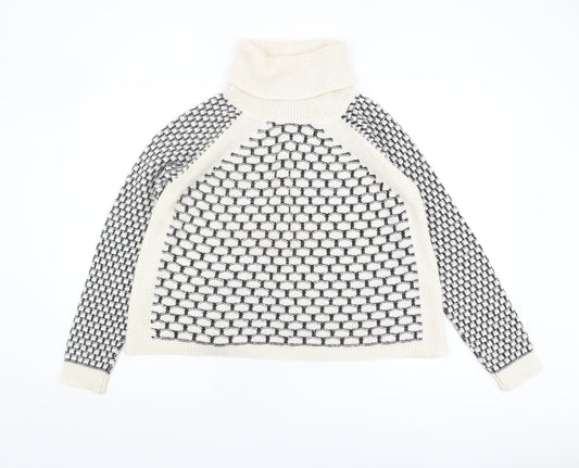 Womens UK Size 8 NEXT Ivory Pullover Jumper