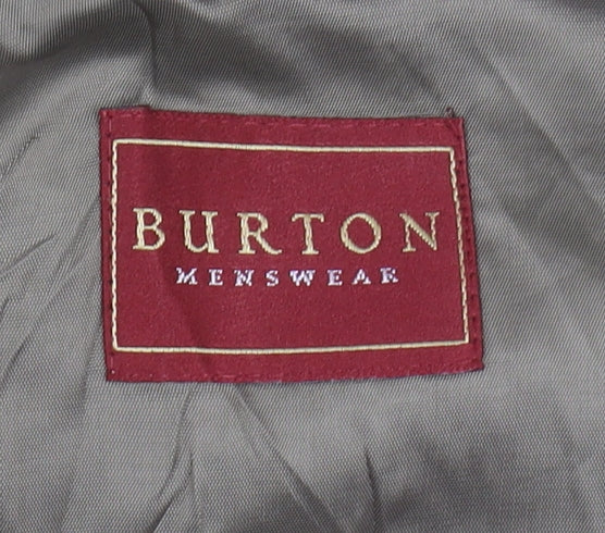 Mens UK Size 42 Burton Regular Brown Suit Jacket