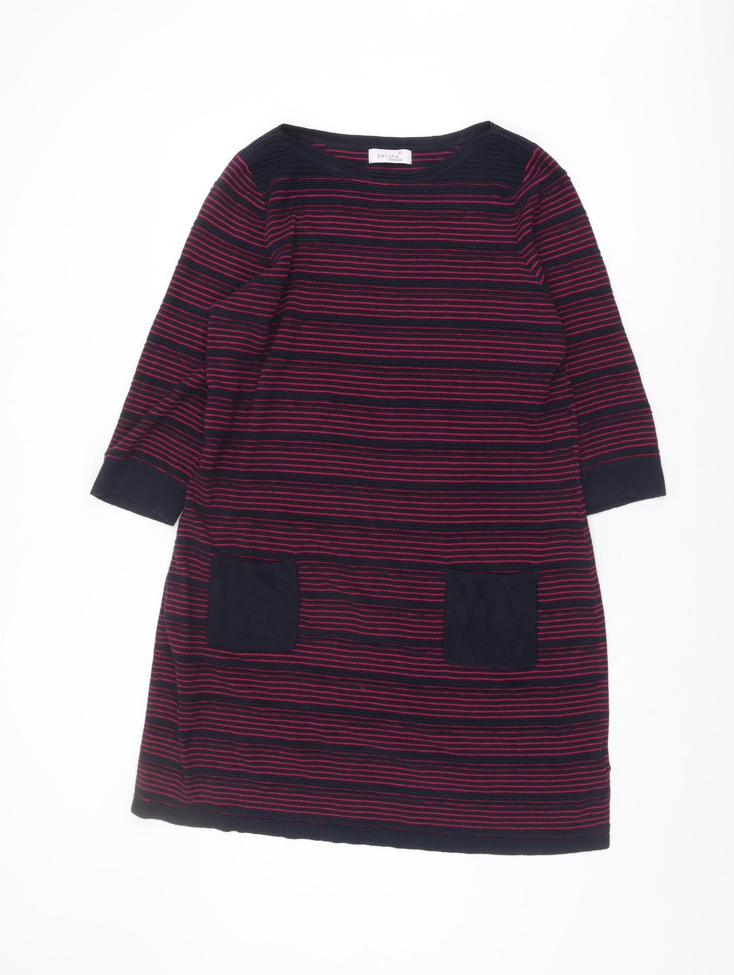 Marks and Spencer Women's Multicoloured Striped Dress, Size 18