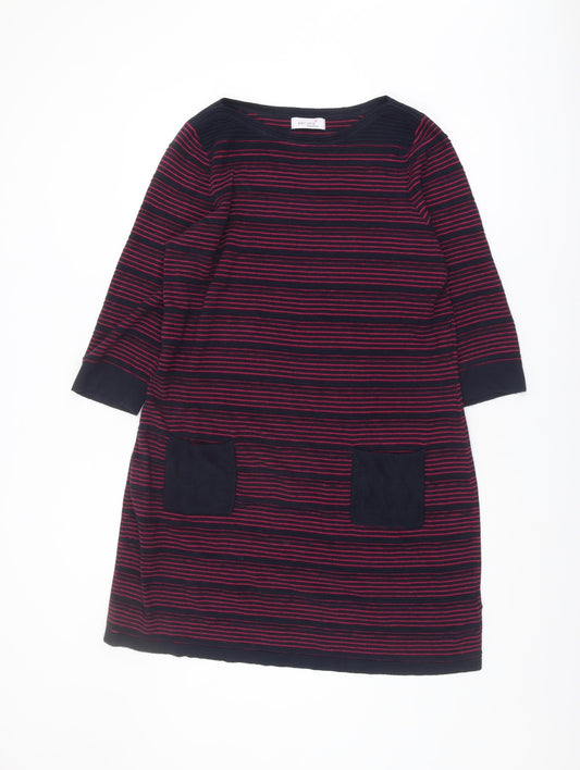 Marks and Spencer Women's Multicoloured Striped Dress, Size 18