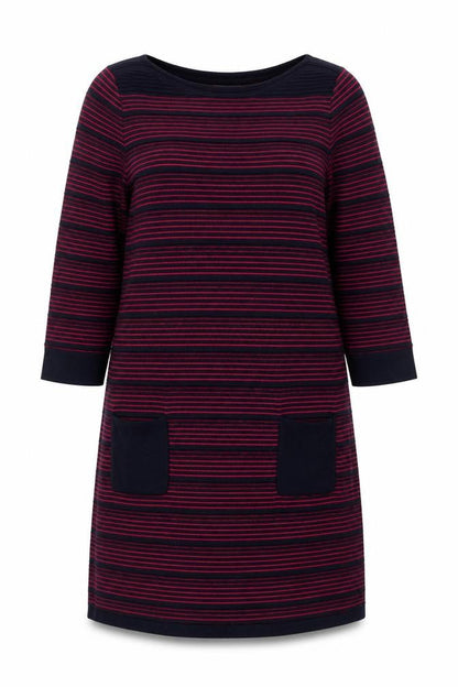 Marks and Spencer Women's Multicoloured Striped Dress, Size 18