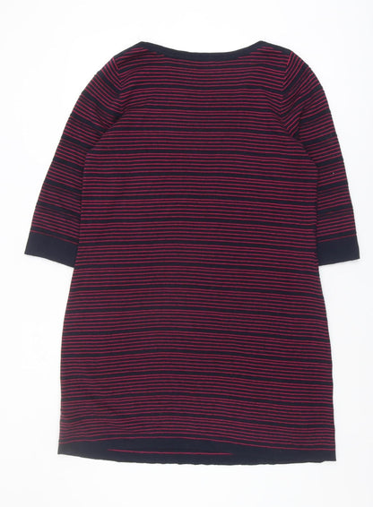Marks and Spencer Women's Multicoloured Striped Dress, Size 18
