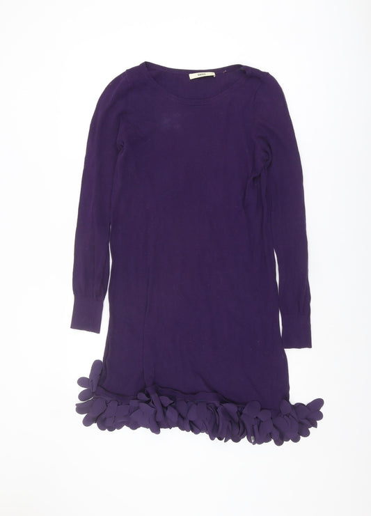 Oasis Women's Purple Shift Dress Size 8