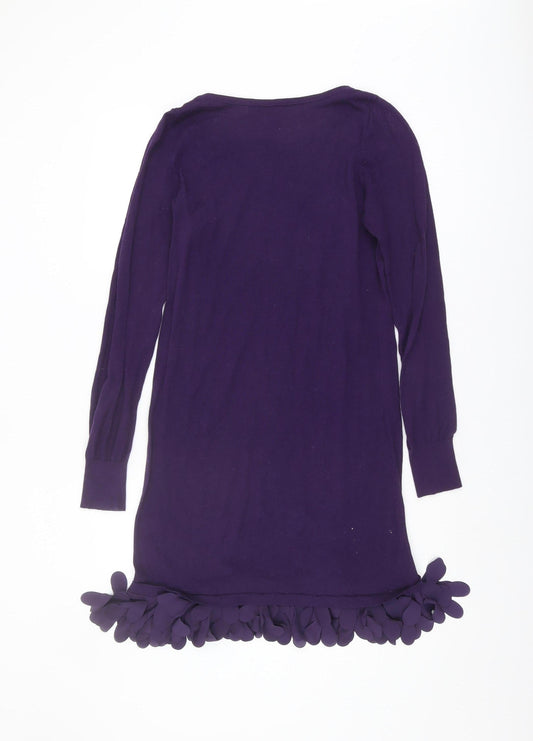 Oasis Women's Purple Shift Dress Size 8