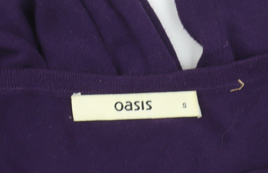 Oasis Women's Purple Shift Dress Size 8
