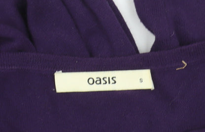 Oasis Women's Purple Shift Dress Size 8