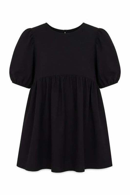 Front view of ASOS DESIGN Women's Black Shift Dress, size 10