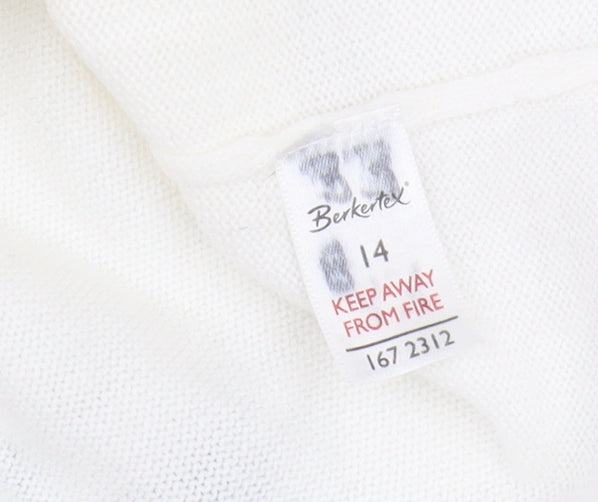 Womens UK Size 14 Berketex Ivory Pullover Jumper