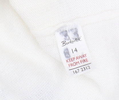 Womens UK Size 14 Berketex Ivory Pullover Jumper