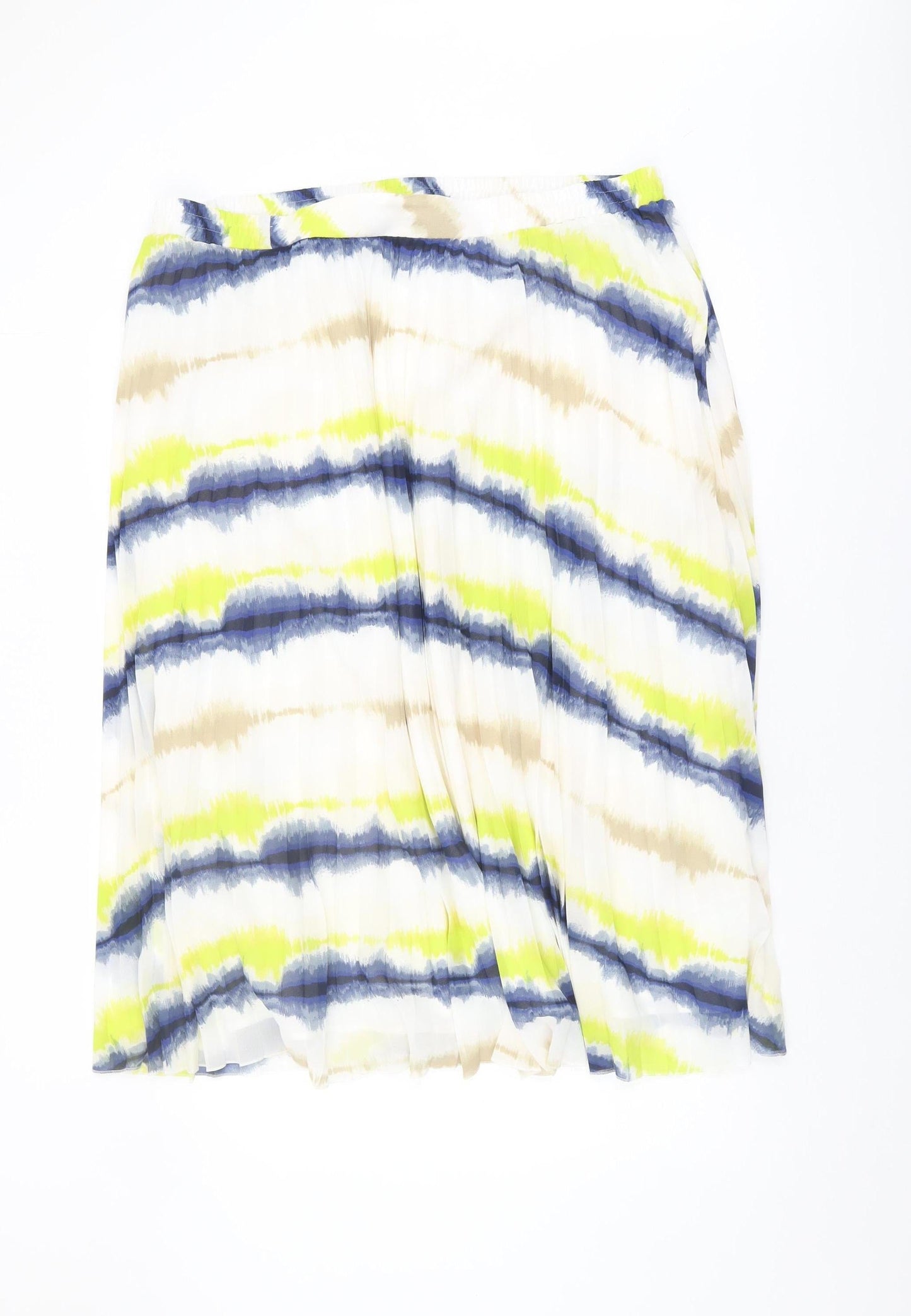 Marks and Spencer Women's Multicoloured Pleated Skirt Size 22