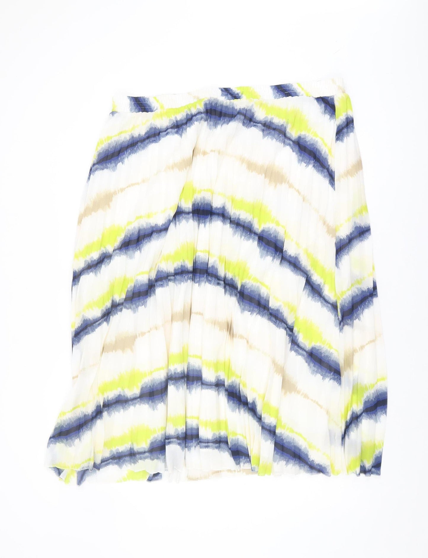 Marks and Spencer Women's Multicoloured Pleated Skirt Size 22
