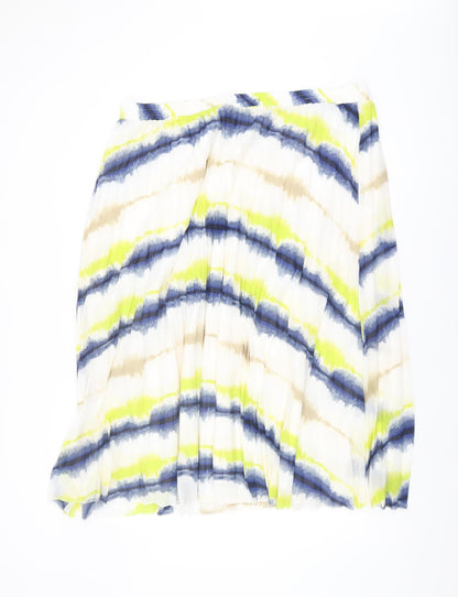 Marks and Spencer Women's Multicoloured Pleated Skirt Size 22