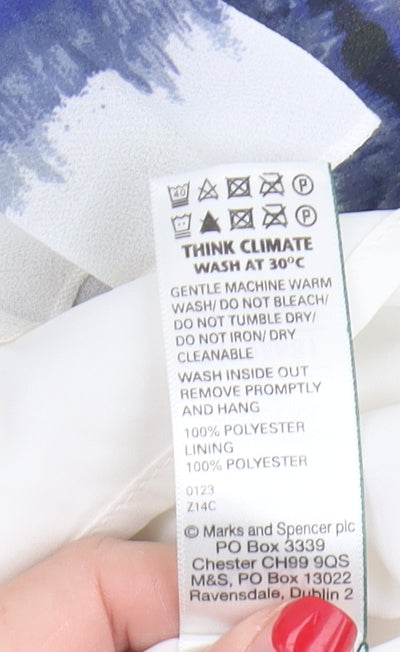 Marks and Spencer Women's Multicoloured Pleated Skirt Size 22