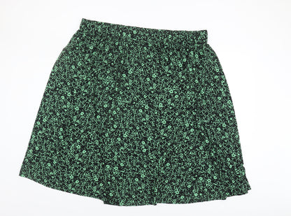 Marks and Spencer Women's Green Floral Skirt Size 16